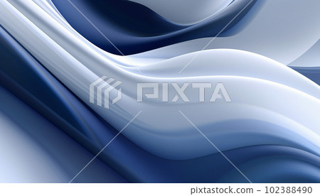 abstract background in the form of blue and white waves 102388490