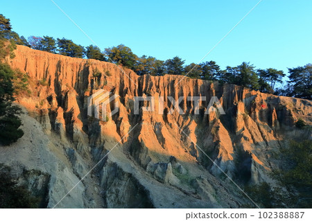 【德島縣】黃昏的阿波土柱（世界三大土柱，國家天然紀念物） 102388887