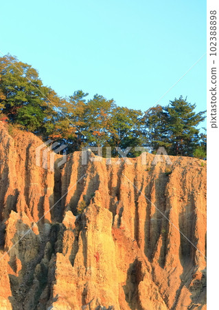 【德島縣】黃昏的阿波土柱（世界三大土柱，國家天然紀念物） 102388898