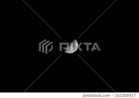 Hakushu-cho, Hokuto City, April, first quarter moon age 7.9 (location: center) 102388917