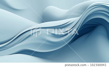 abstract background in the form of blue and white waves abstract background in the form of blue and white waves 102388941