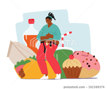 Obese Woman Struggles To Zip Up Undersized Pants Due To Her Excess Weight, Highlighting Obesity Issues Obese Woman Struggles To Zip Up Undersized Pants Due To Her Excess Weight, Highlighting Obesity Issues 102389374