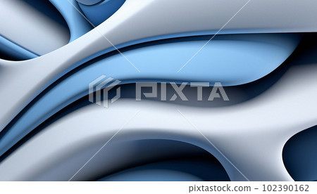 abstract background in the form of blue and white waves abstract background in the form of blue and white waves 102390162
