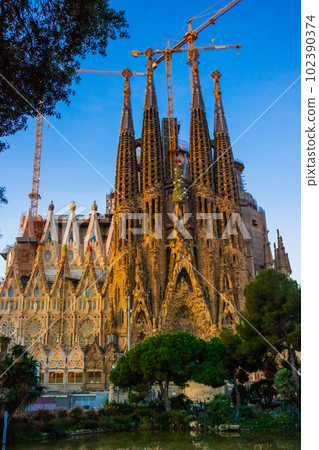 Sagrada Familia of sunrise (Spain - Barcelona) 102390374