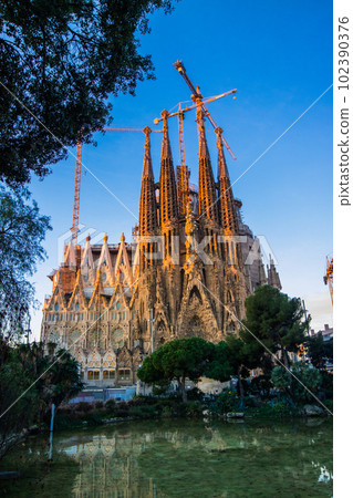 Sagrada Familia of sunrise (Spain - Barcelona) 102390376