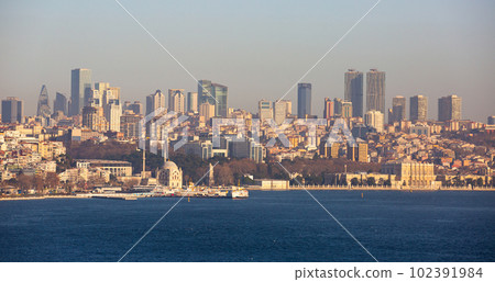 Cityscape of Istanbul Beyoglu district across Bosphorus and Golden Horn Cityscape of Istanbul Beyoglu district across Bosphorus and Golden Horn 102391984