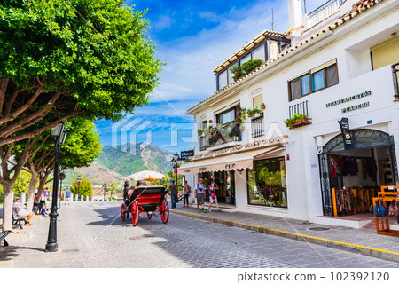 Spain, Andalusia's White Village, Mijas *partially soft focus Spain, Andalusia's White Village, Mijas *partially soft focus 102392120