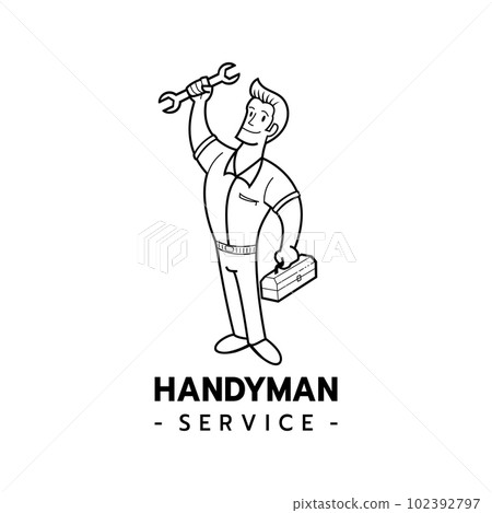 Mechanic Logo Character Vector Illustration Mechanic Logo Character Vector Illustration 102392797