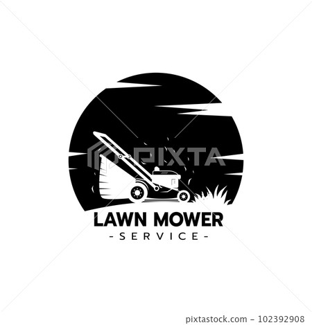 Lawn mower service logo icon isolated 102392908