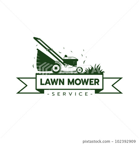 Lawn mower service logo icon isolated 102392909