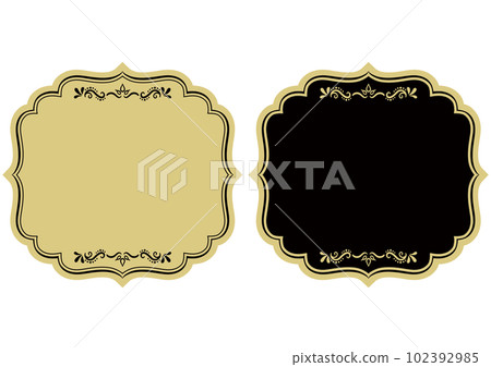Indian style ornament frame set. Vector data. Indian style ornament frame set. Vector data. 102392985