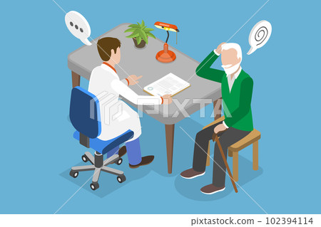 3D Isometric Flat Vector Conceptual Illustration of Alzheimer Diseas 3D Isometric Flat Vector Conceptual Illustration of Alzheimer Diseas 102394114