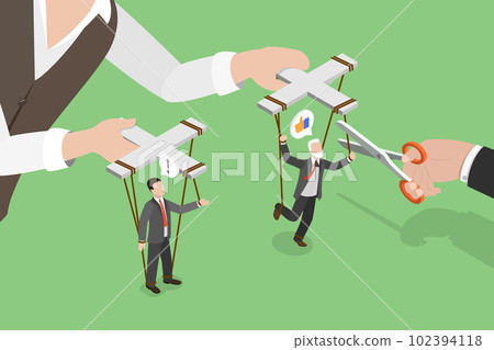 3D Isometric Flat Vector Conceptual Illustration of Freedom 102394118