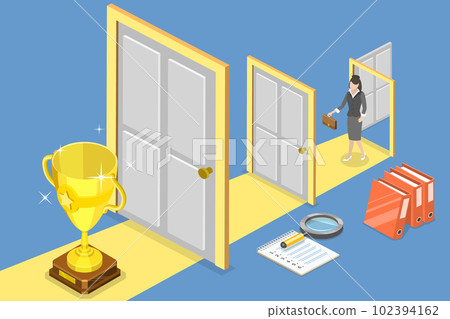 3D Isometric Flat Vector Conceptual Illustration of Business Prospects 3D Isometric Flat Vector Conceptual Illustration of Business Prospects 102394162