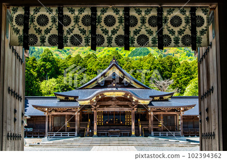 新潟彌彥神社～隨心門上的參拜殿～ 102394362