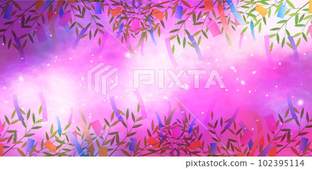 Tanabata Milky Way Sasa background 102395114