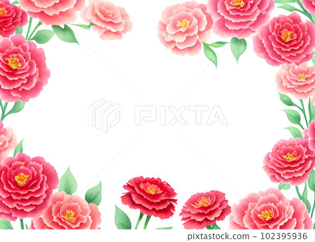 carnation, rose, mother's day, flower, frame, material, background, gift, thanks, present, 102395936