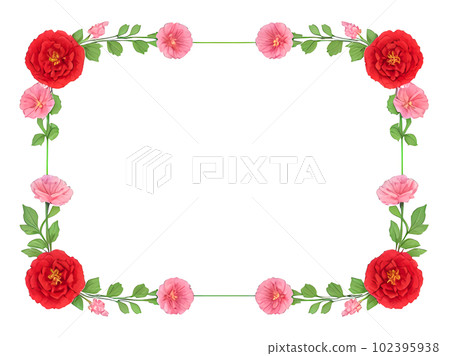 carnation, rose, mother's day, flower, frame, material, background, gift, thanks, present, 102395938