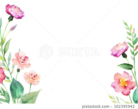 carnation, rose, mother's day, flower, frame, material, background, gift, thanks, present, 102395942