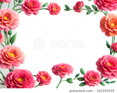 Carnation, rose, mother's day, flower, frame, material, background, gift, appreciation, present, mother, mother, bouquet, 102395959