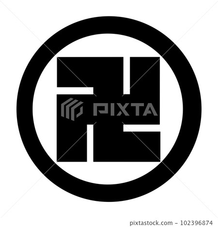 Hideyoshi Hashiba's vassal Koroku Hachisuka family crest Maru ni Manji 102396874