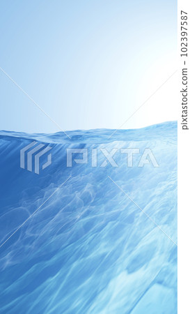 Light shining into the water. Water surface and caustics. (Vertical) Light shining into the water. Water surface and caustics. (Vertical) 102397587