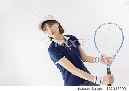 Tennis woman set up Tennis woman set up 102398393