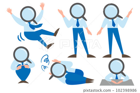 Businessman person vector illustration related to search_confusion, web3, investigation, failure, search 102398986