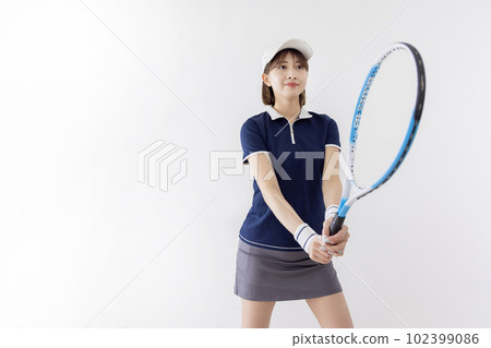 Tennis woman set up Tennis woman set up 102399086