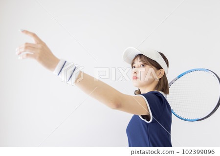 Tennis women service toss Tennis women service toss 102399096