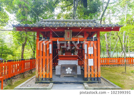 Nagaoka Tenmangu shrine precincts end shrine Nagaoka Inari Daimyojin 102399391