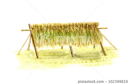 Hazekake，掛乾米水彩 102399810