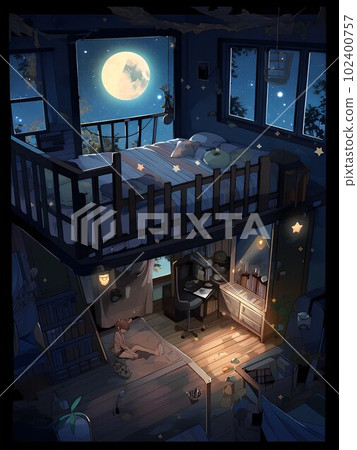 晚上的兒童房 102400757