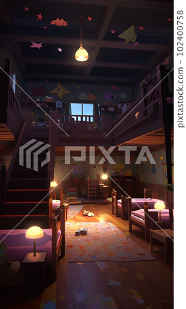 晚上的兒童房 102400758