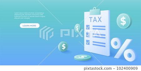 3d TAX and dollar money background. financial management concept. Tax calculating and accounting. vector art illustration. 3d TAX and dollar money background. financial management concept. Tax calculating and accounting. vector art illustration. 102400909
