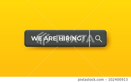 3D Hiring text with magnifier background. Business recruiting and hiring concept. vector art illustration. 3D Hiring text with magnifier background. Business recruiting and hiring concept. vector art illustration. 102400913