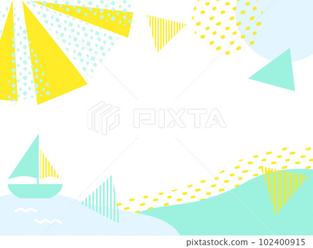 五顏六色的流行和可愛的夏季海天銷售橫幅 五顏六色的流行和可愛的夏季海天銷售橫幅 102400915