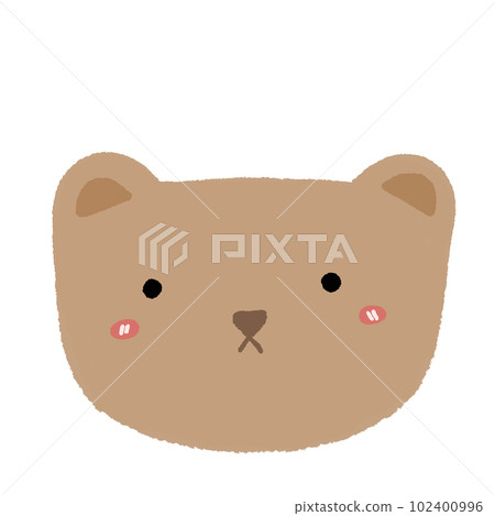 little cute bear face 102400996