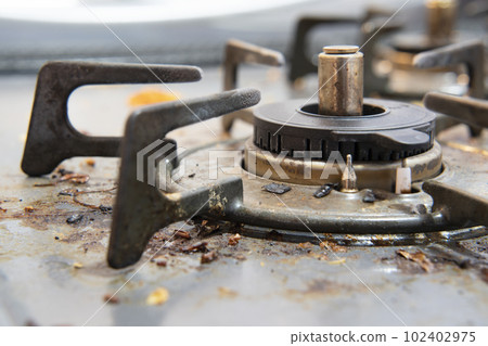 Dirty gas stove 102402975