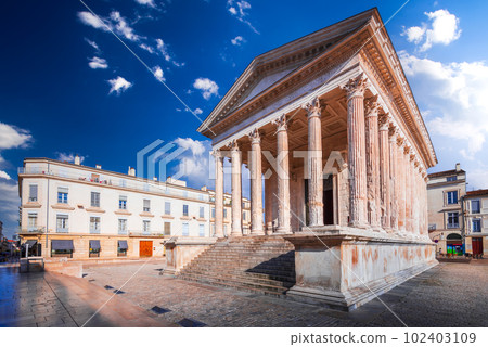 Nimes, France. Maison Carree, one of the best preserved Roman temples. Nimes, France. Maison Carree, one of the best preserved Roman temples. 102403109