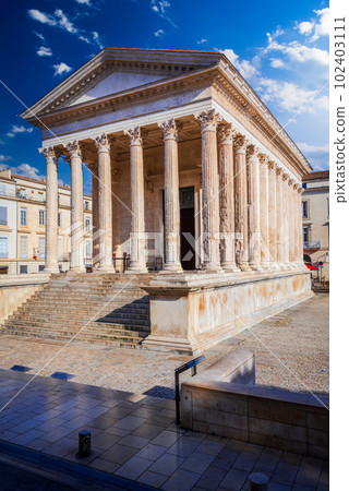 Nimes, France. Maison Carree, one of the best preserved Roman temples. 102403111