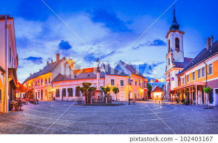 Szentendre, Hungary - Beautiful downtown, Danuber riverbank Szentendre, Hungary - Beautiful downtown, Danuber riverbank 102403167