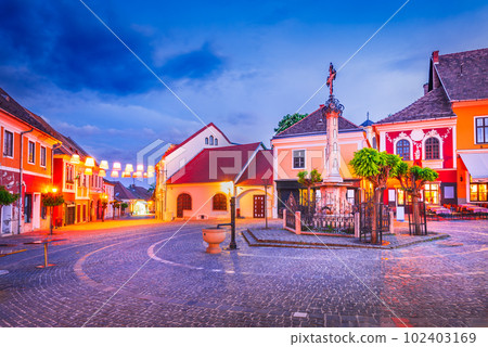 Szentendre, Hungary - Beautiful downtown, Danuber riverbank Szentendre, Hungary - Beautiful downtown, Danuber riverbank 102403169