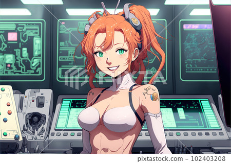 computer, woman, people 102403208