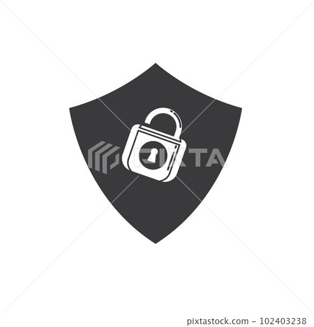 shield padlock vector element concept design template shield padlock vector element concept design template 102403238