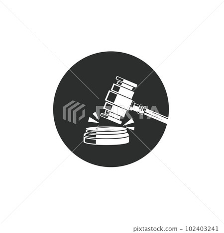 judge's gavel icon vector element concept design template judge's gavel icon vector element concept design template 102403241
