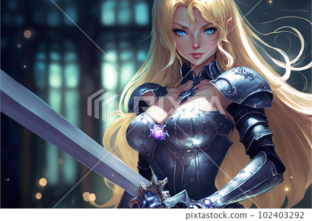 woman, lady, knight 102403292