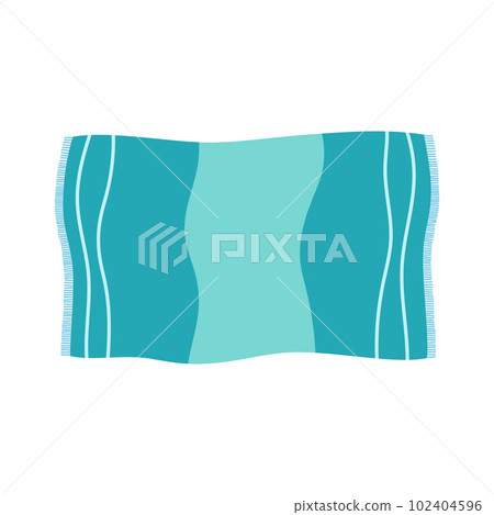 cartoon beach towel isolated on white background 102404596