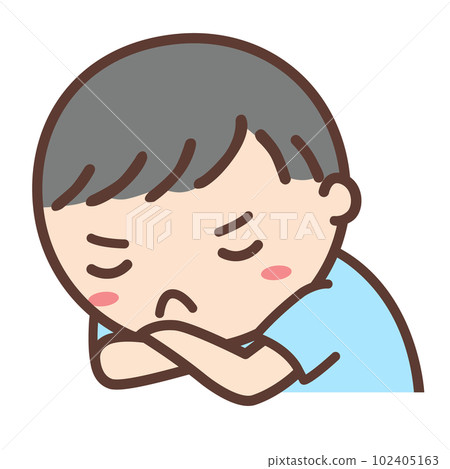 "Refusal (sleep)" picture card (life scene) [rehabilitation/developmental disorder/autism] 102405163