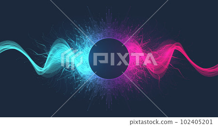 Virtual global internet connection metaverse with a new experience in metaverse virtual reality technology. Metaverse digital world smart futuristic interface technology background, illustration 102405201